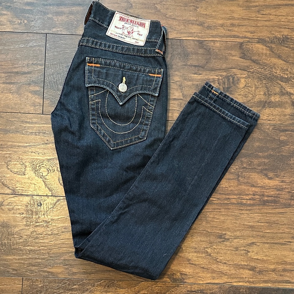 True Religion Stella Big T Low Rise Skinny Jean